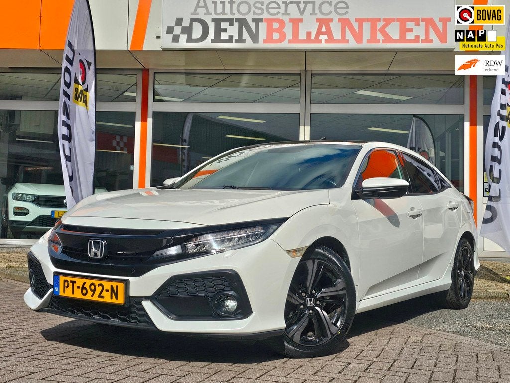 Honda Civic 1.0 i-VTEC Executive BJ.2017 / Panodak / Leder /, Auto's, Gebruikt, 3 cilinders, 500 kg, Civic