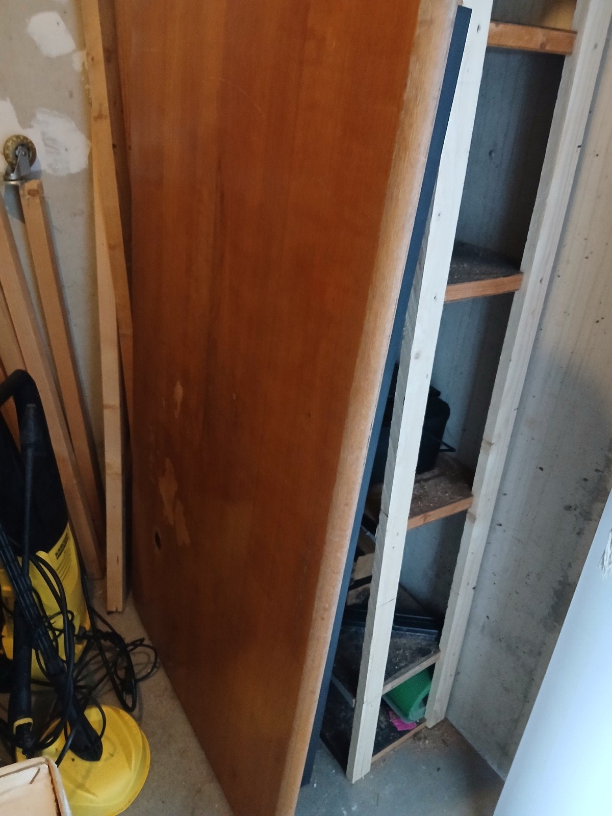 Houten tafelblad/werkblad - Gebruikt, Huis en Inrichting, Tafels | Eettafels, Gebruikt, Robuust, functioneel, 200 cm of meer, Vier personen