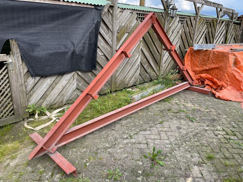 Stalen spant voor garage of overkapping, Ophalen, Gebruikt, IJzer