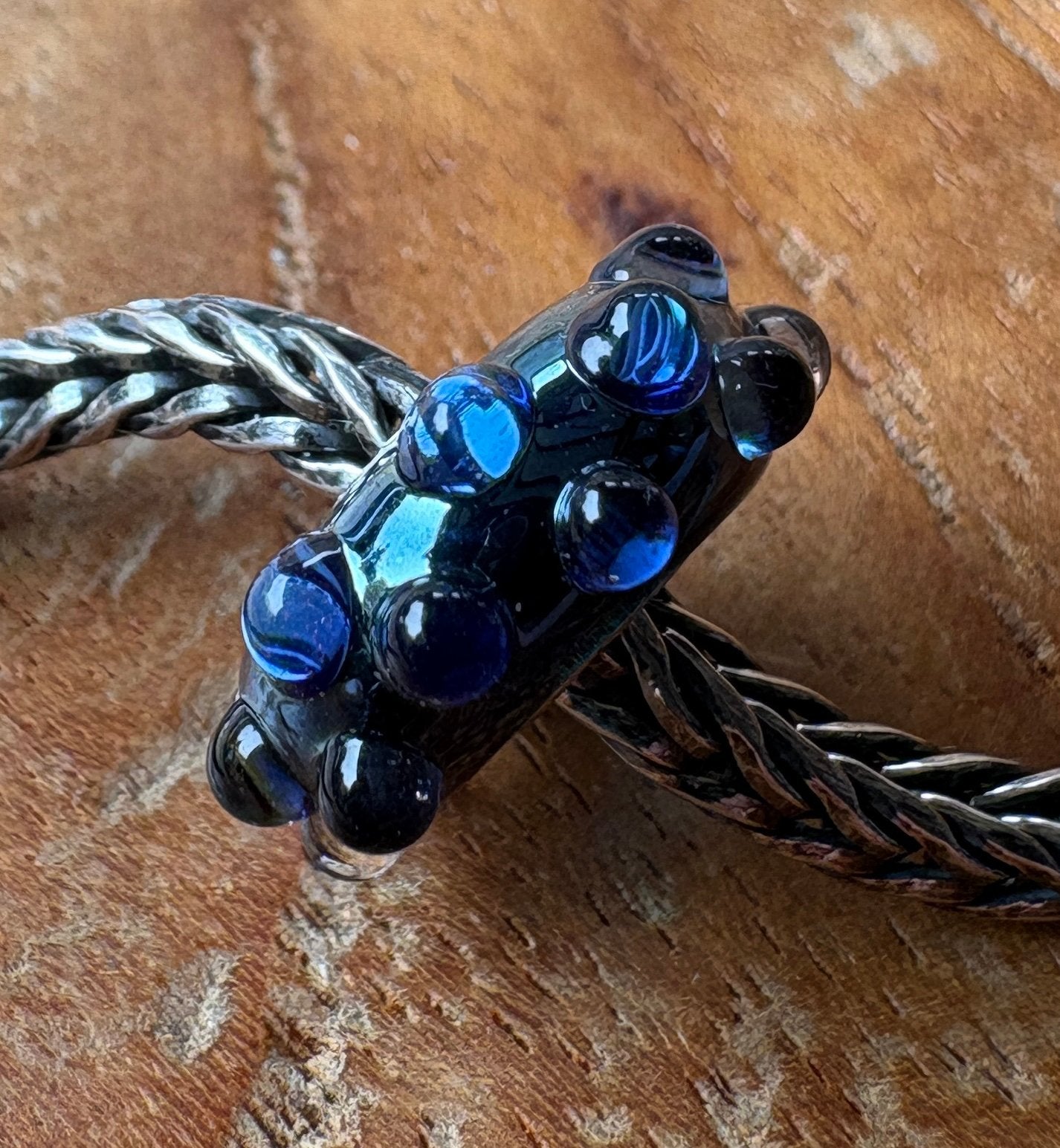 Trollbeads Trollbead Oceaan bij Maanlicht NIEUW, Sieraden, Tassen en Uiterlijk, Bedels, Verzenden, Nieuw, Zilver, Trollbeads