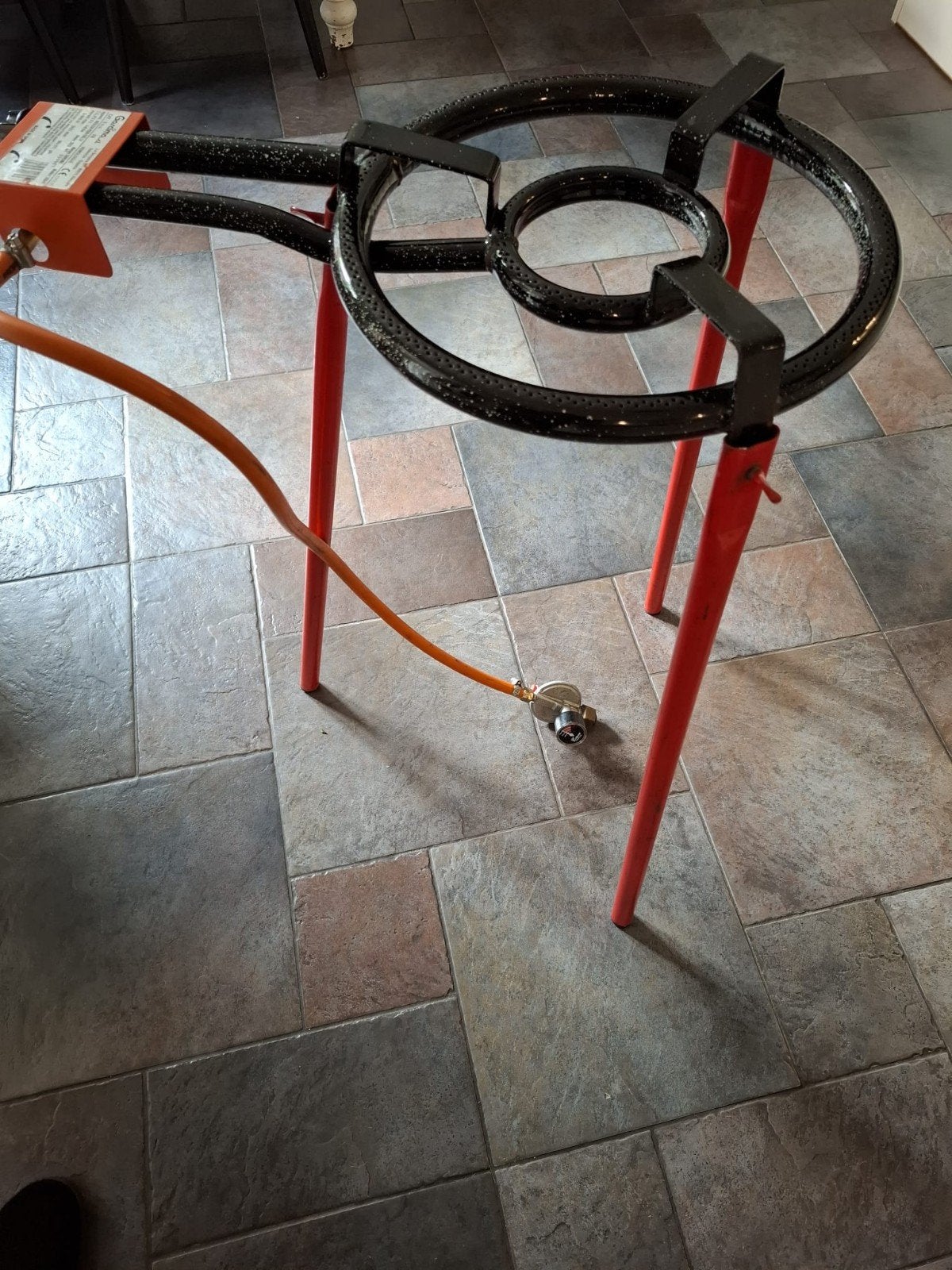 Garcima Paella Pan Brander met Onderstel en Gasregelaar, Gebruikt, 60 cm of meer, 3 kookzones of minder, Ophalen of Verzenden