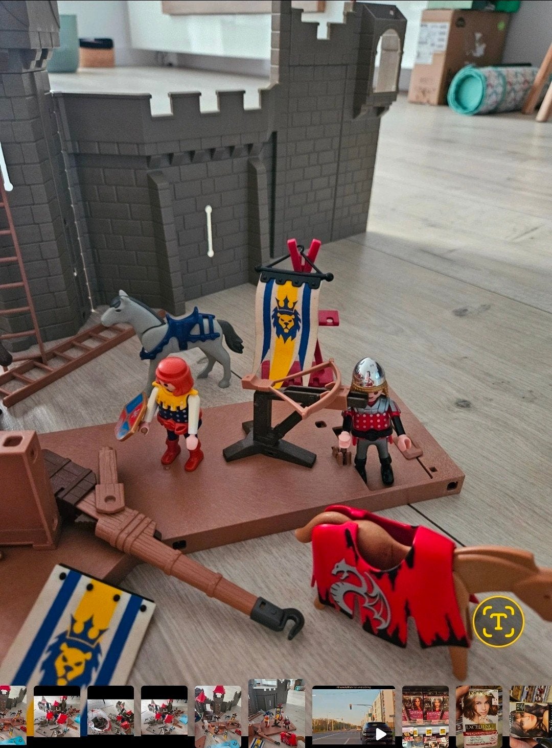 Playmobil 3268 Kasteel met ridders en accessoires, Gebruikt, Complete set, Ophalen of Verzenden, Kasteel/Fort