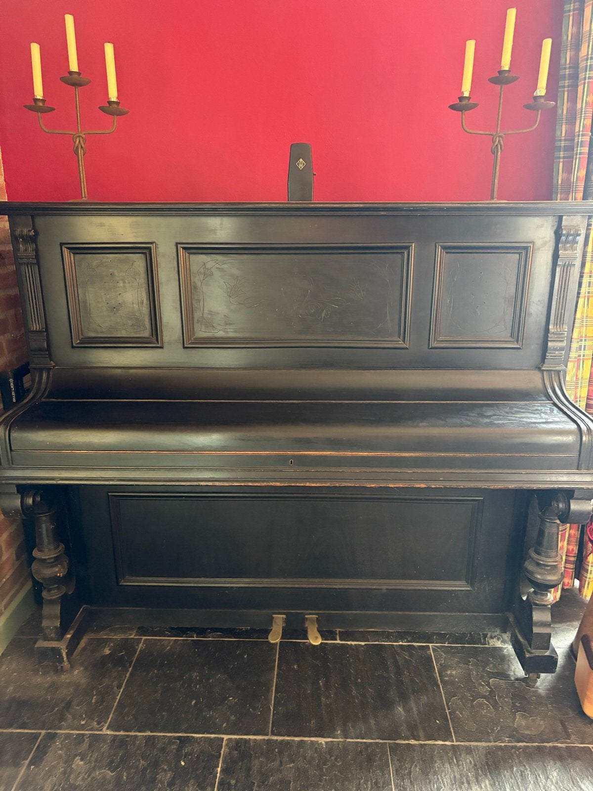 Antieke Piano - Klassieke uitstraling, Ophalen, Gebruikt, Zwart, Piano