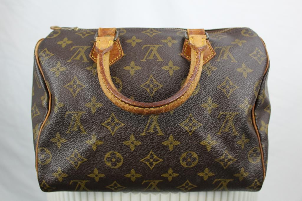 Louis Vuitton Speedy 25 - 1115, Sieraden, Tassen en Uiterlijk, Tassen | Damestassen, Gebruikt, Bruin, Ophalen of Verzenden, Lv