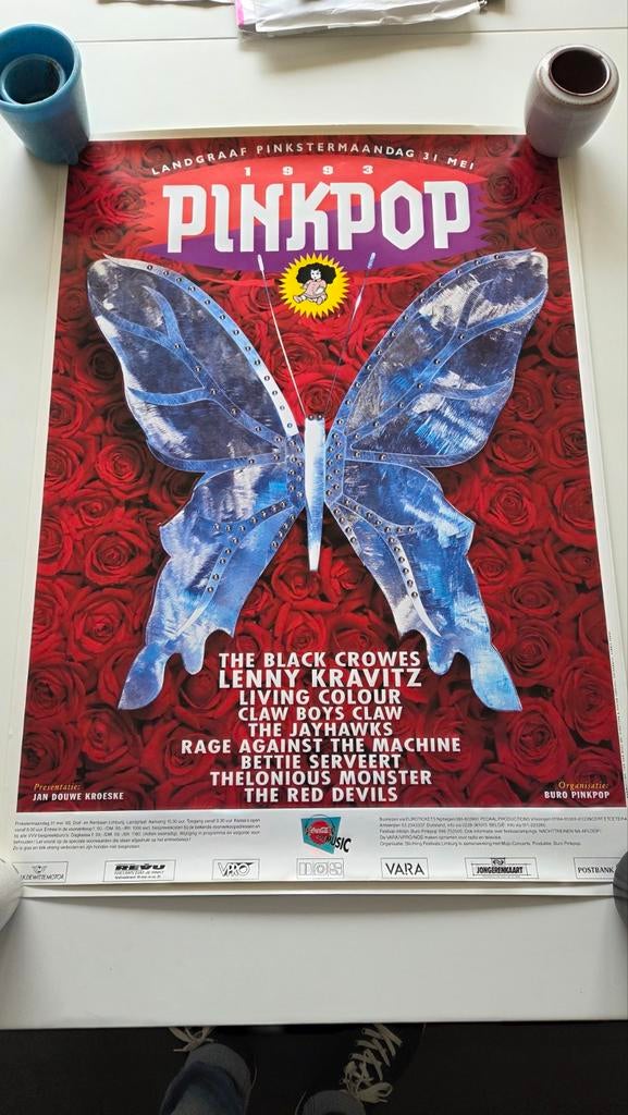 Pinkpop Posters - Diverse Jaren, Rechthoekig Staand, Verzenden, Nieuw, A1 t/m A3