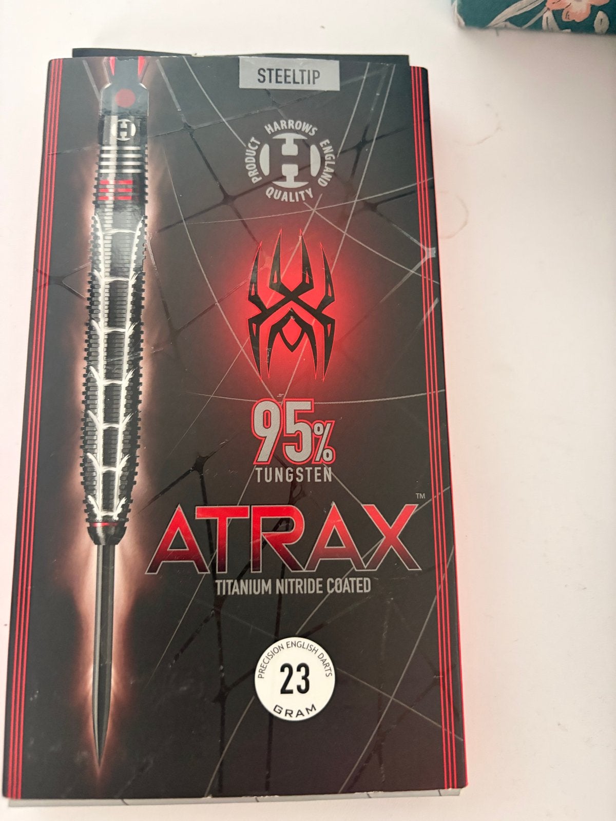 Harrows Atrax 95% Tungsten Steeltip Darts 23 gram, Ophalen of Verzenden, Zo goed als nieuw, Pijlen