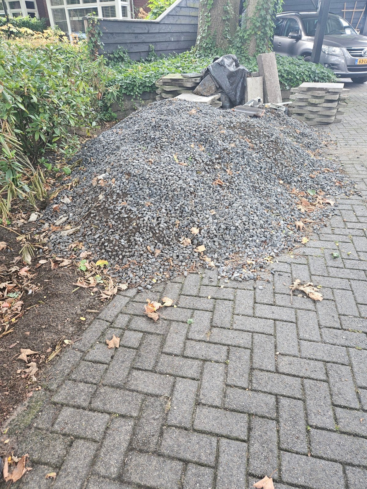 Basalt Split - Ongeveer 6m³ voor tuin of oprit, Tuin en Terras, Ophalen, Gebruikt, Split, Basalt
