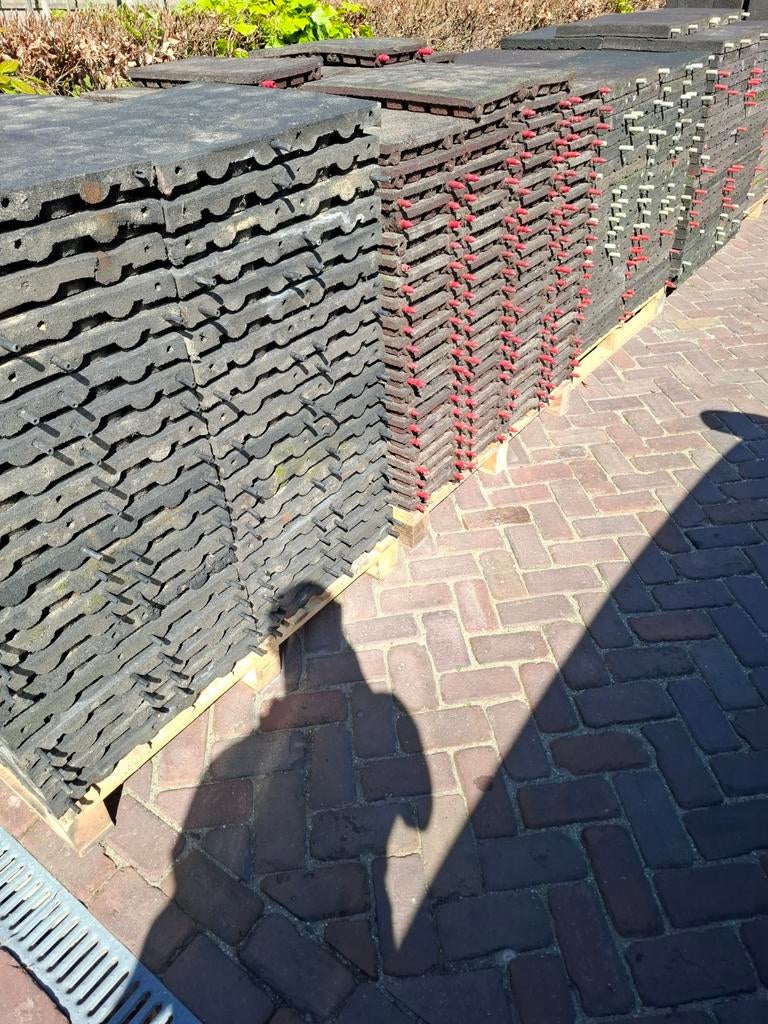 ✅️️ Rubber tegels 50x50x4,5cm Speeltoestellen  Stalmatten, Ophalen, Rubber, Overige typen