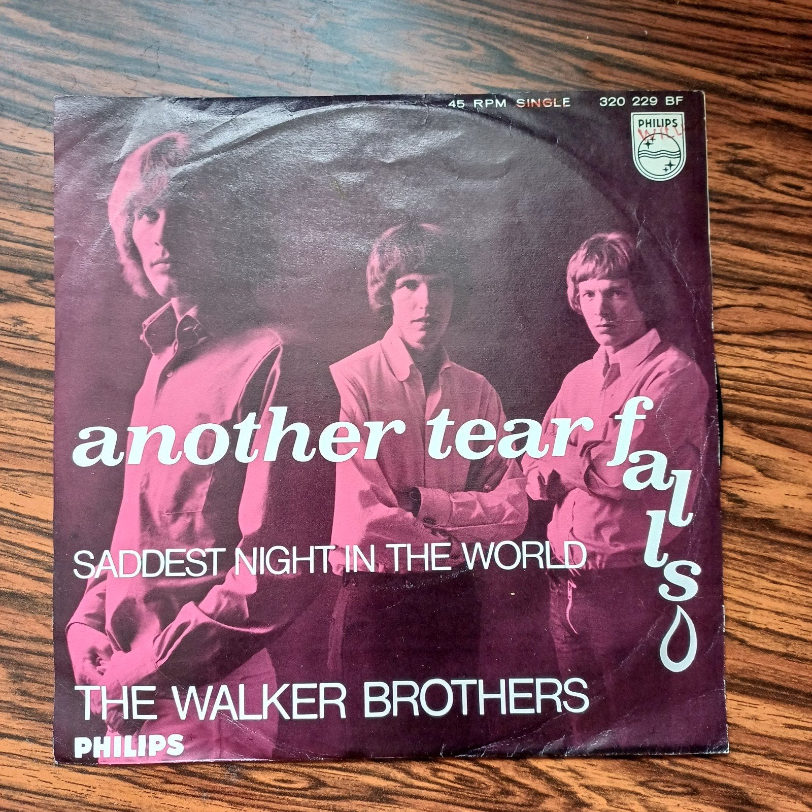 The Walker Brothers - Another Tear Falls, Gebruikt, 7 inch, Ophalen of Verzenden, Pop