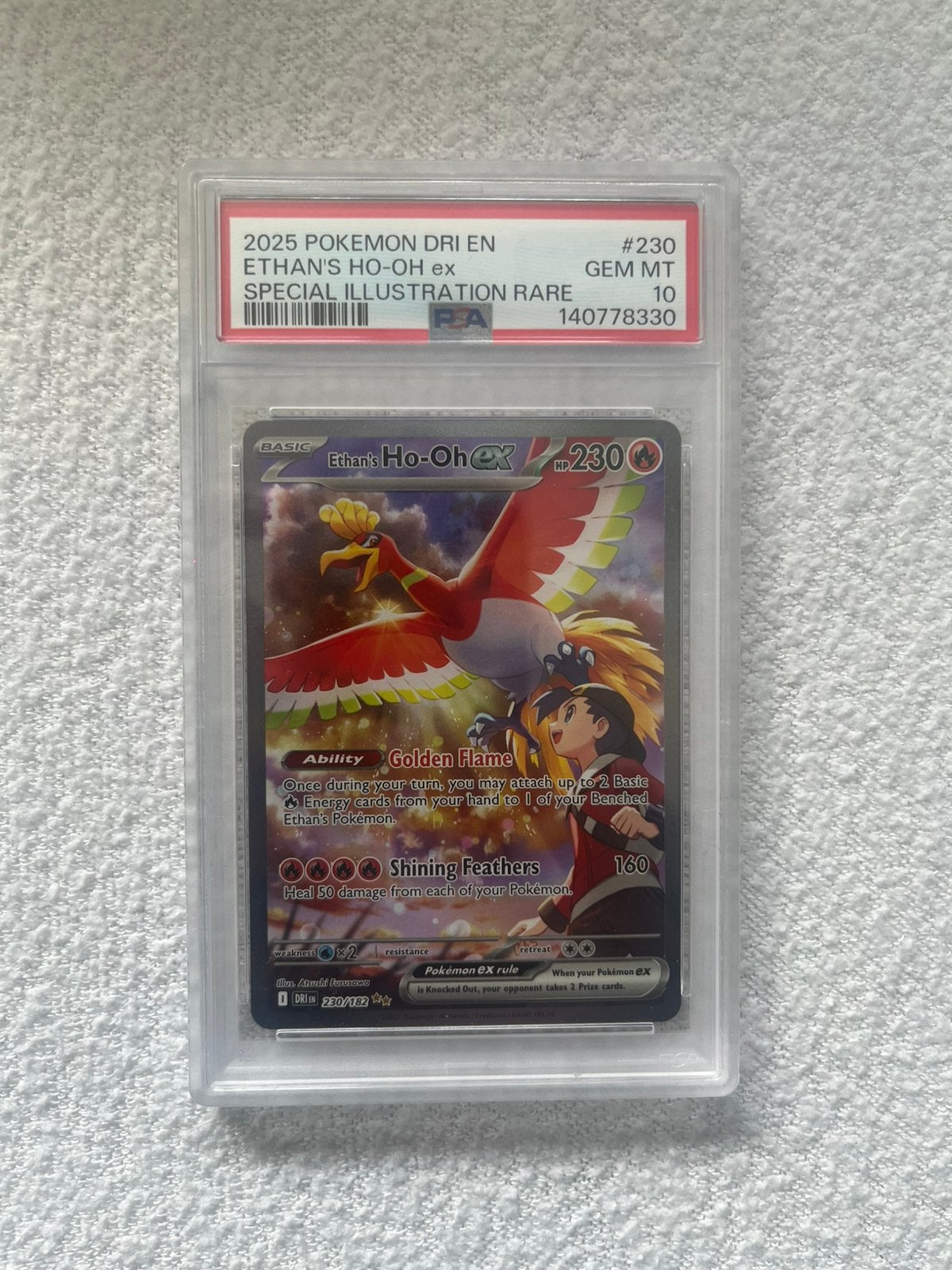 Ethans Ho-Oh Destined Rivals PSA 10, Ophalen, Zo goed als nieuw