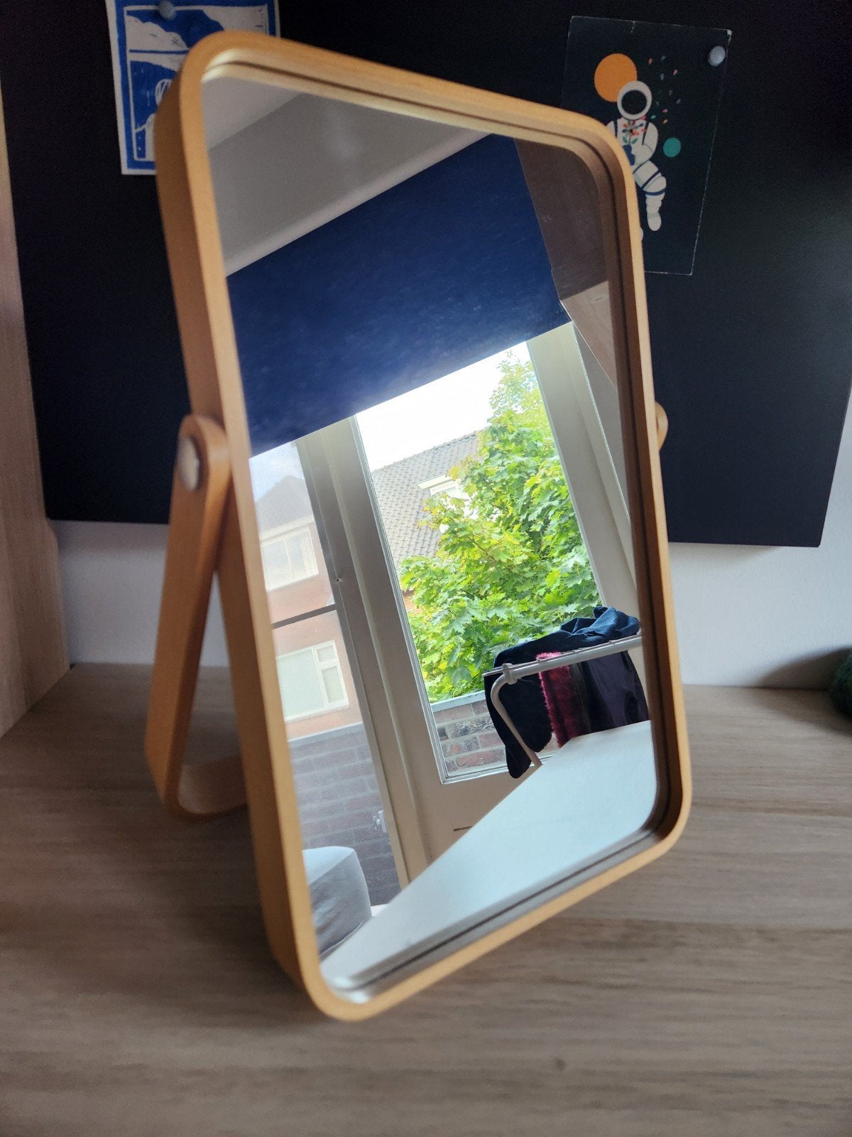IKEA IKORNNES Tafelspiegel - Zo goed als nieuw, Huis en Inrichting, Woonaccessoires | Spiegels, Ophalen, Minder dan 50 cm, Zo goed als nieuw