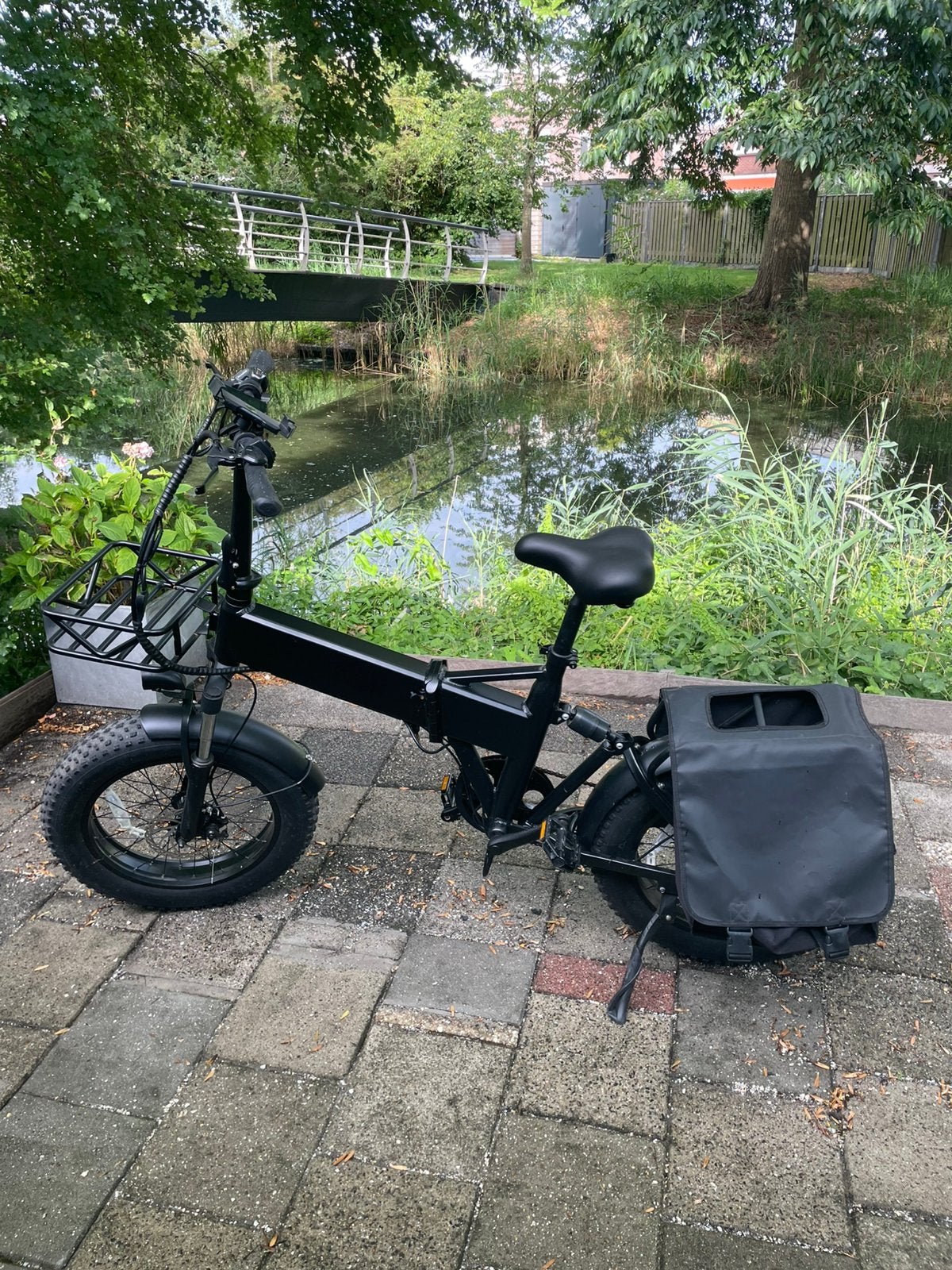 2 Rivena Fatpower E Fatbike vouwfietsen zwart, Fietsen en Brommers, Elektrische fietsen, Gebruikt, Minder dan 47 cm, 50 km per accu of meer
