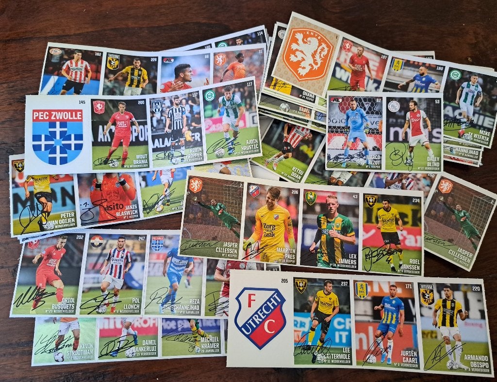 Grote partij nieuwe Eredivisie voetbalplaatjes stickers, Ophalen of Verzenden, Nieuw, Meerdere stickers