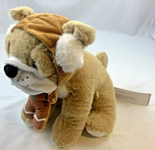 Miniso kersthond pluche peperkoekmannetje 24cm knuffel nieuw