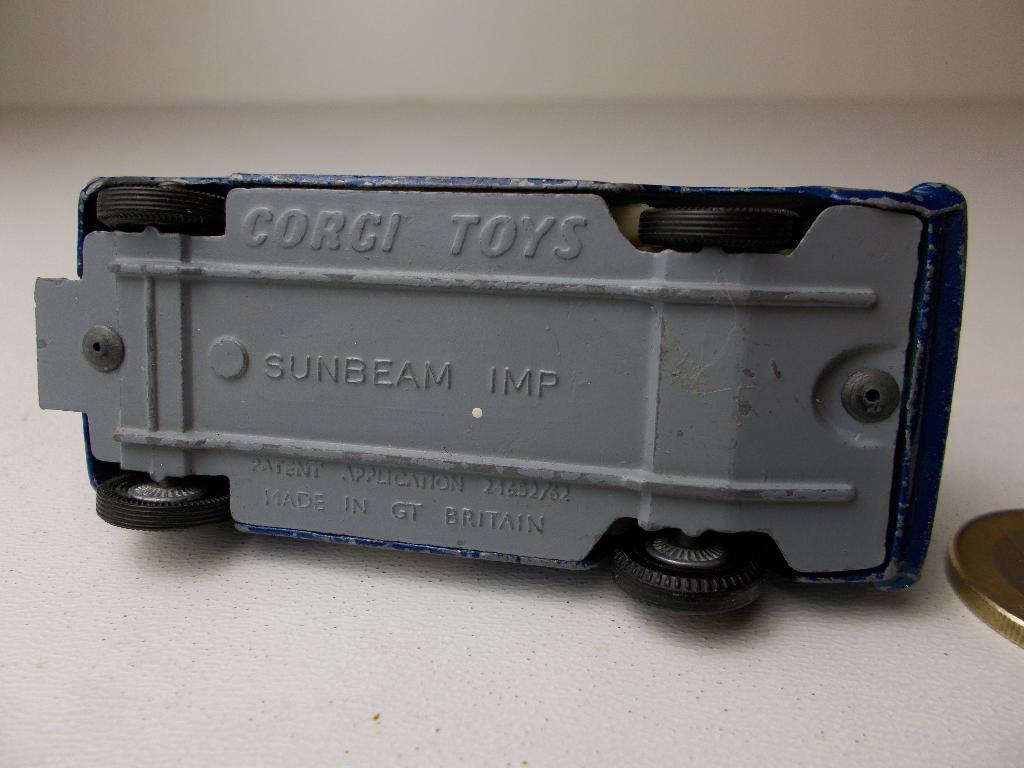 1968 Corgi Toys 340 SUNBEAM IMP "MONTE CARLO". + Klapraam!, Ophalen of Verzenden, Gebruikt, Auto, Corgi