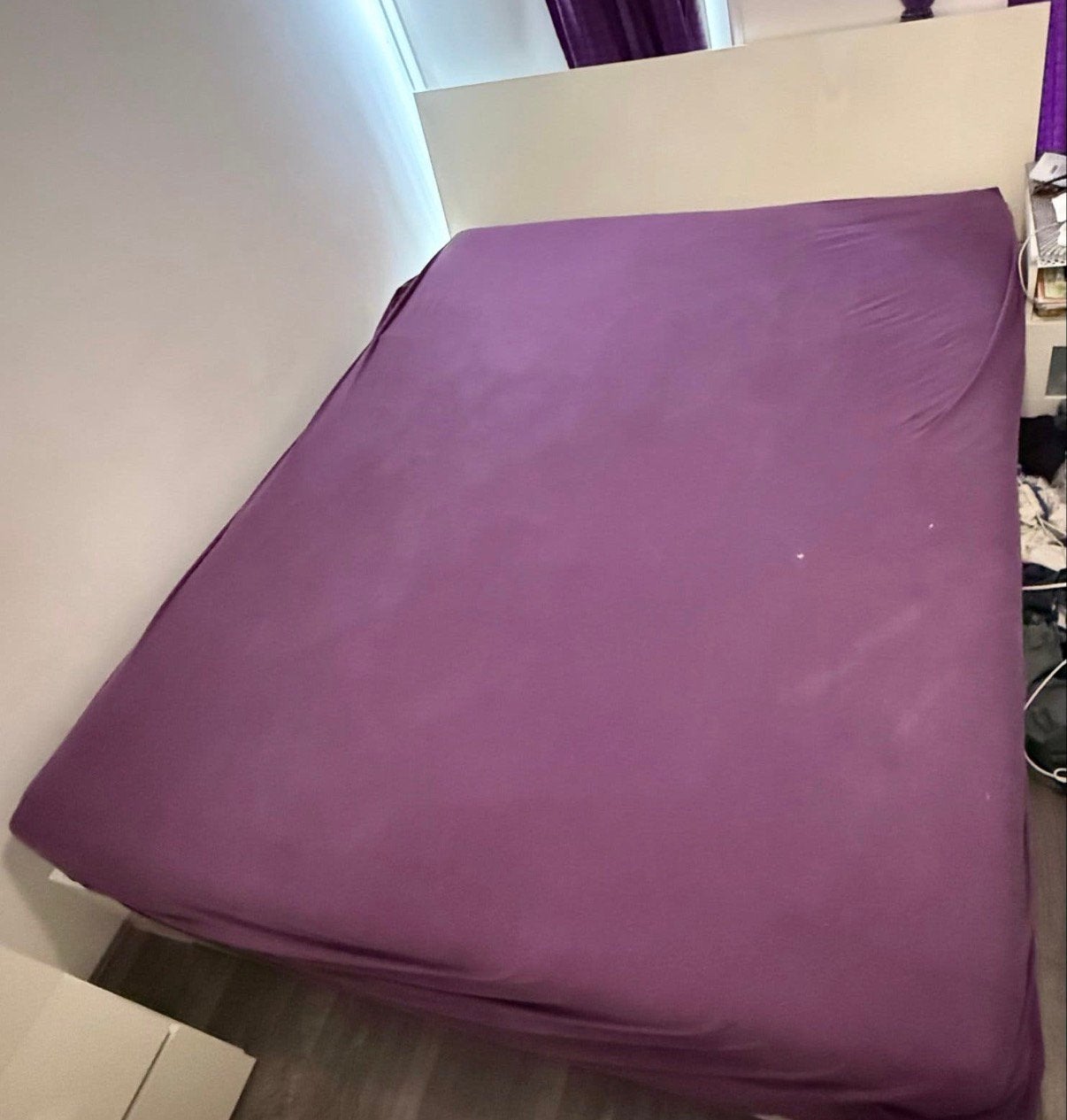 tweepersoonsbed incl nieuw matras, Ophalen, Wit, Tweepersoons, Zo goed als nieuw
