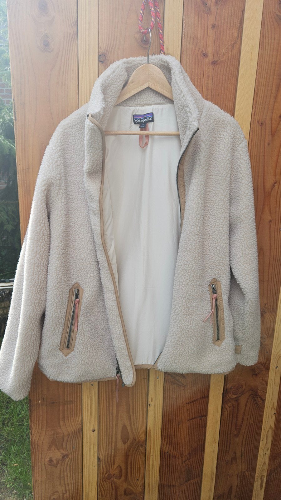 Patagonia fleece jas - Crèmekleurig - Maat XL, Blauw, Maat 46/48 (XL) of groter, Patagonia, Ophalen of Verzenden