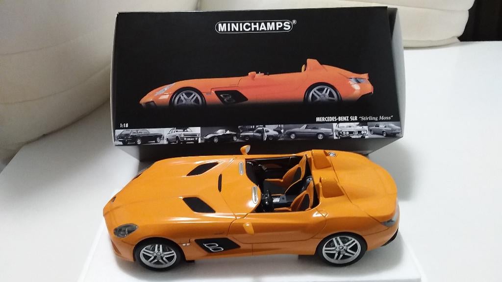 1/18 Mercedes Benz SLR Stirling Moss Minichamps, Hobby en Vrije tijd, Modelauto's | 1:18, Ophalen of Verzenden, Nieuw, Auto, MiniChamps