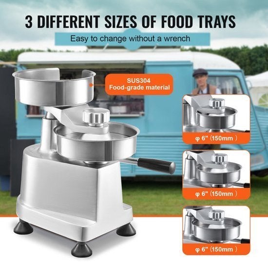 Hamburgerpers – Burger Maker – Patty Vormer, Corvance B.V., Verzenden, Nieuw, Corvancebol@gmail.com