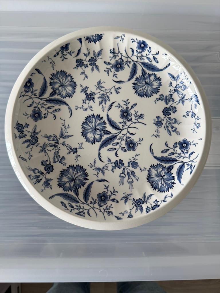 Prachtig vintage blauw-wit bord – Enoch Wedgwood (Tunstall), Ophalen of Verzenden