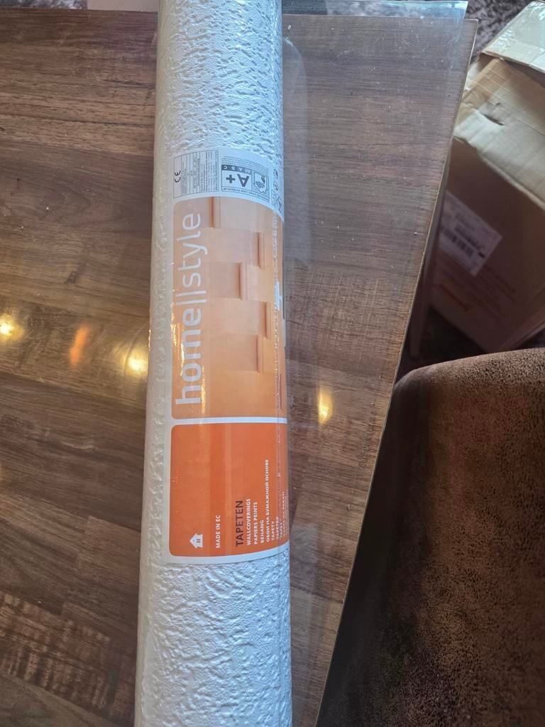 6 rollen nieuw structuur behang / overschilderbaar behang, Ophalen of Verzenden, Minder dan 10 m²