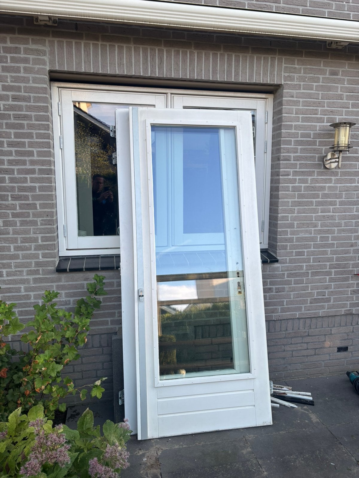 Tuindeuren hardhout, Tuin en Terras, Overkappingen, Ophalen, Zo goed als nieuw