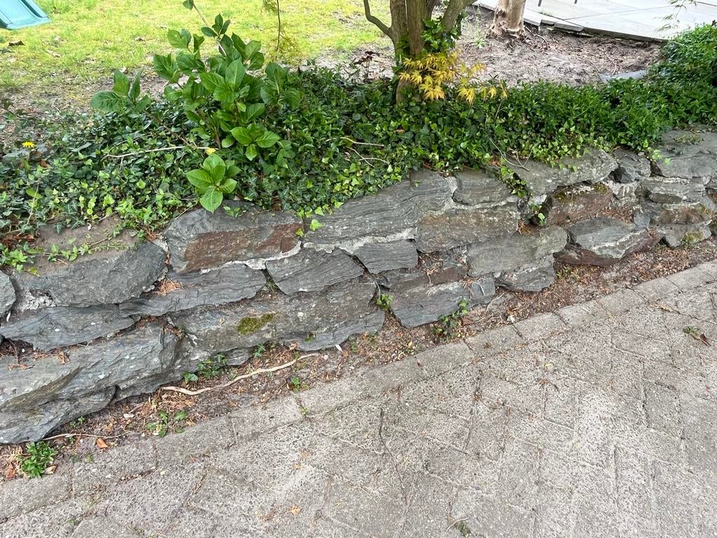 Leisteen voor tuin of decoratie, Ophalen, Gebruikt, Kei, Grijs