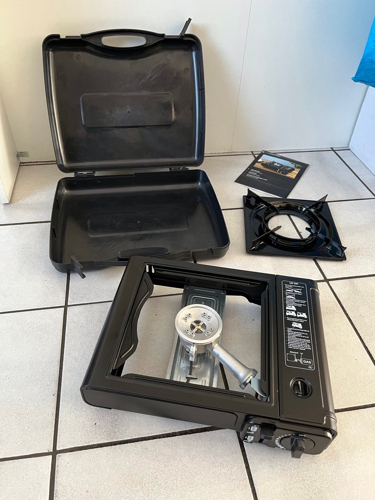 Compact Camping Gasfornuis met Draagkoffer, Caravans en Kamperen, Kampeeraccessoires, Ophalen, Zo goed als nieuw