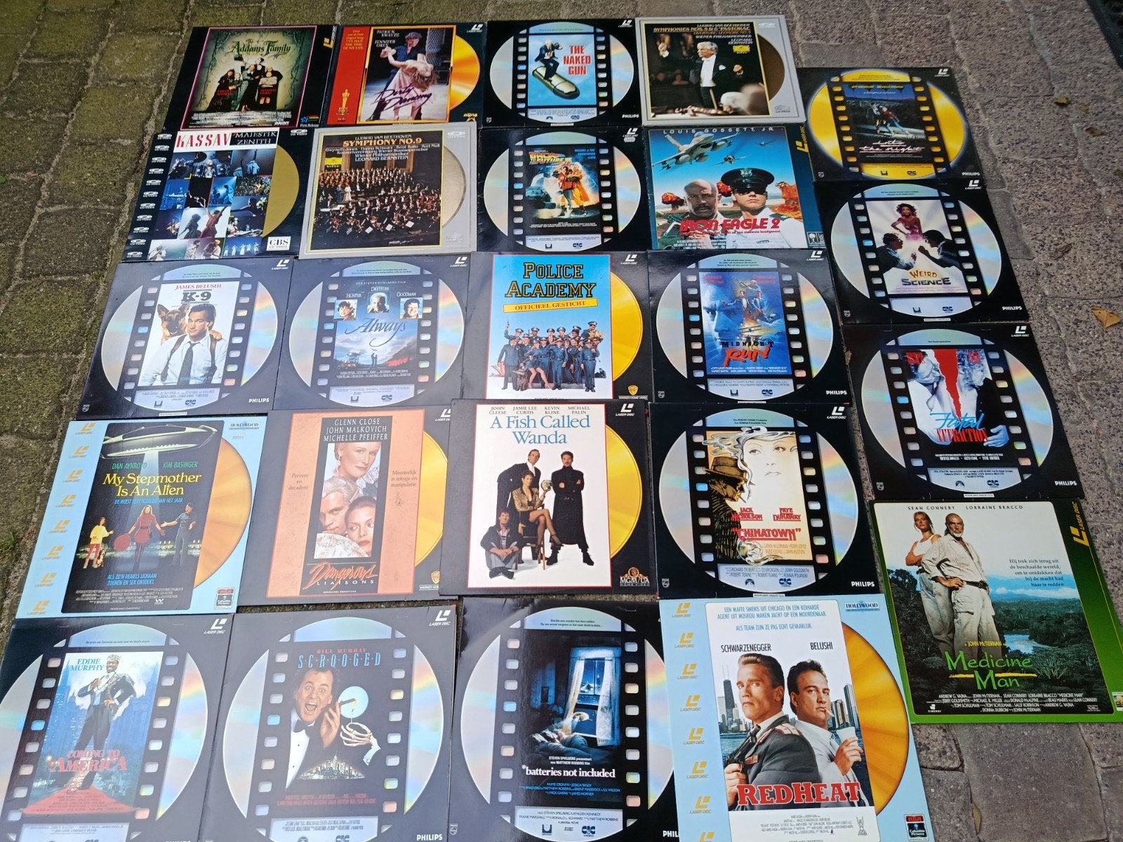 Grote collectie beeldplaten (Laserdiscs) 24 stuks, Nederlands, Ophalen of Verzenden, Vanaf 12 jaar, Inclusief doosje