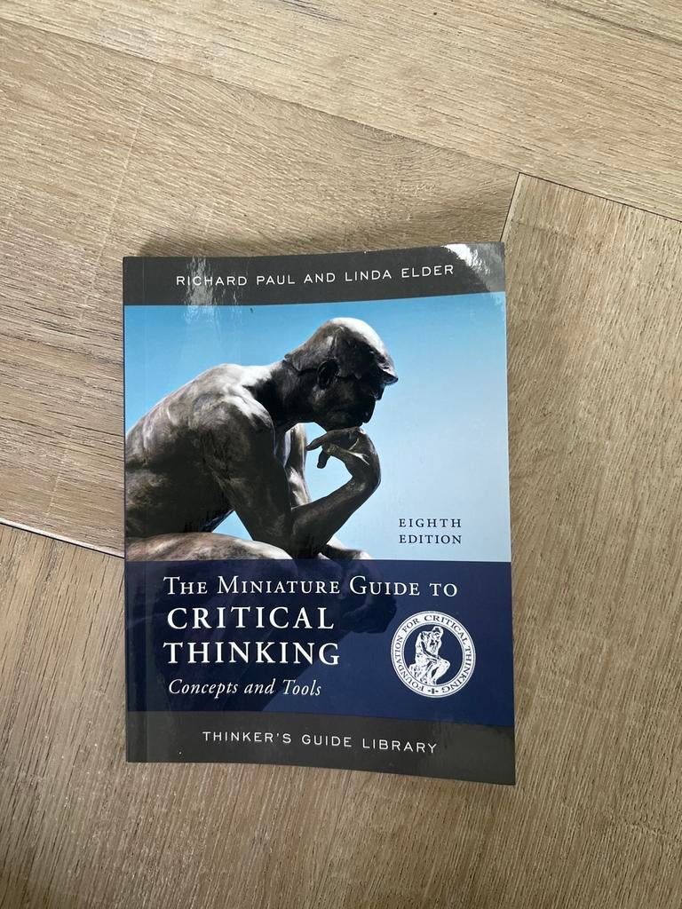 The Miniature Guide to Critical Thinking, Boeken, Ophalen of Verzenden, Gamma, Zo goed als nieuw, WO