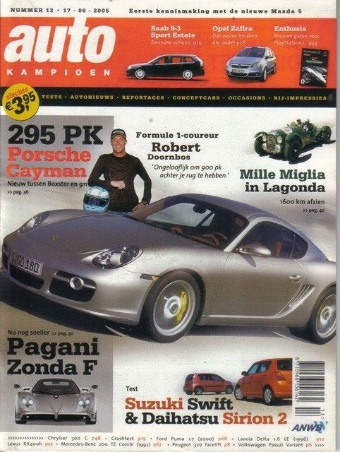Autokampioen 13 2005 : Ford Puma - Porsche Cayman - Lexus, Ophalen of Verzenden, Gelezen, Algemeen