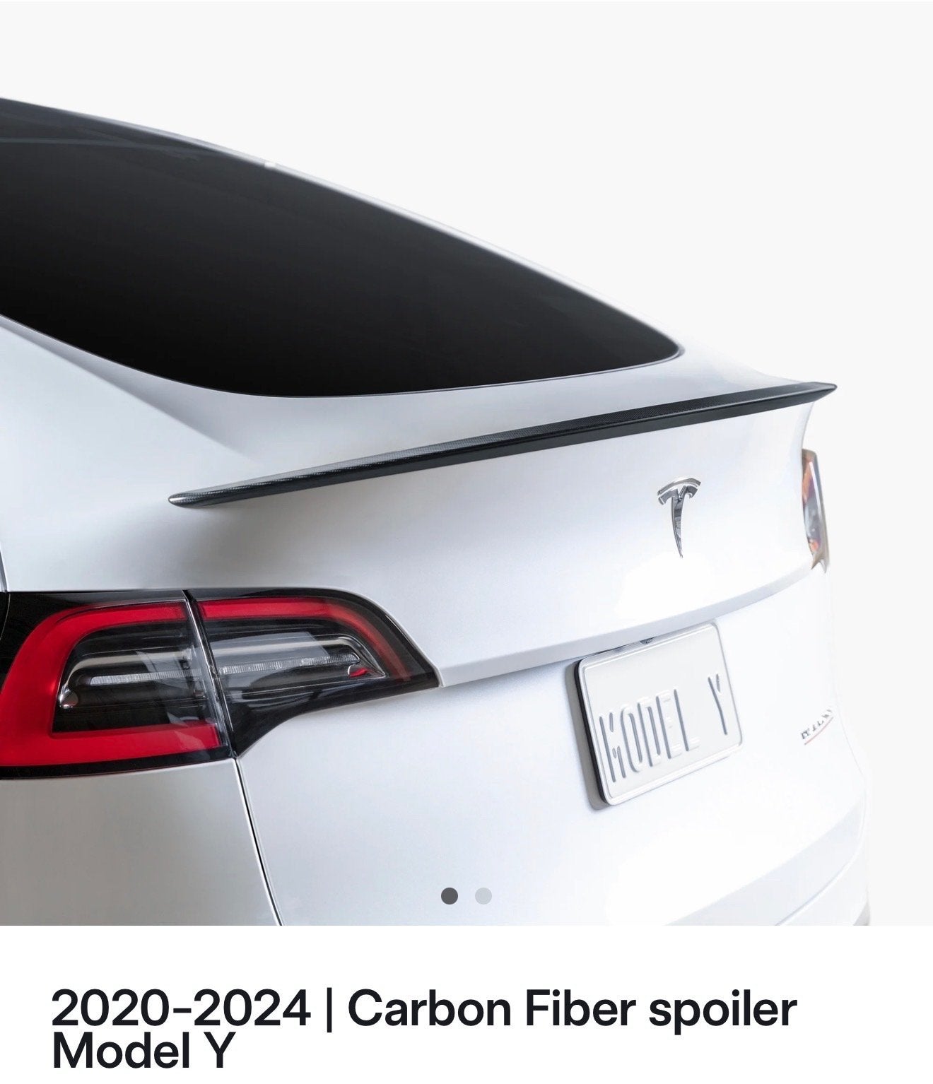 Carbon Fiber Spoiler voor Tesla Model Y (2020-2024), Achterklep, Overige automerken, Nieuw, Ophalen of Verzenden