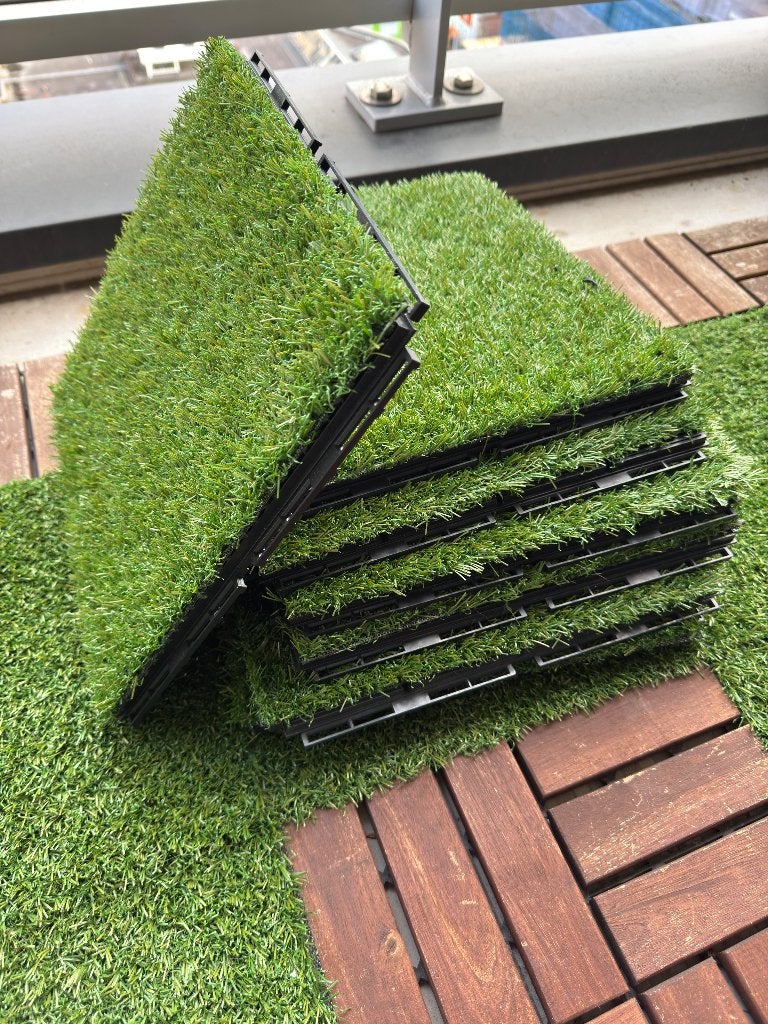 IKEA runnen kunstgras terrastegels - 7 stuks, Tuin en Terras, Ophalen, Zo goed als nieuw, Overige materialen