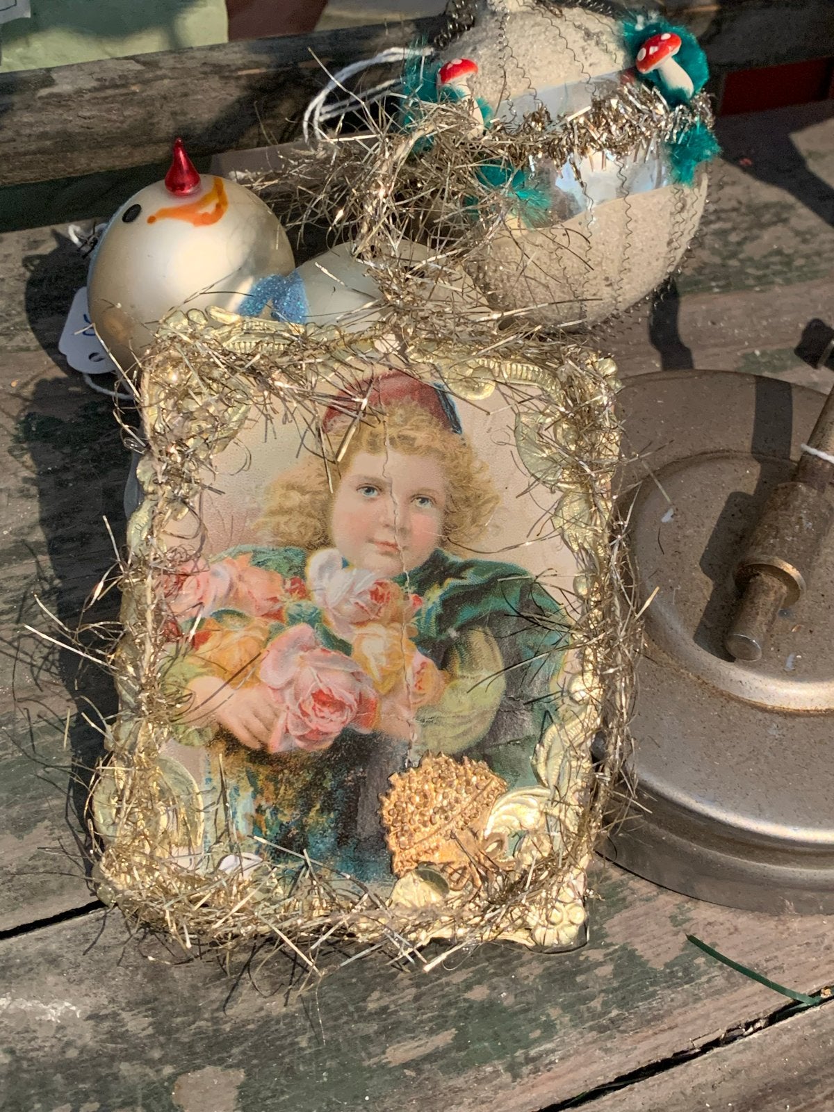 Kerst tinsel ornament, Diversen, Gebruikt, T, Ophalen of Verzenden, N