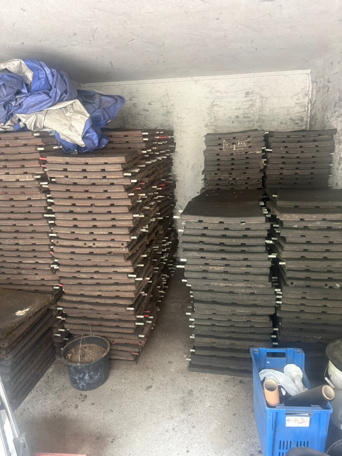 Rubberen tegels 50x50 4,5 cm, Ophalen of Verzenden, Gebruikt, Rubber, Overige typen