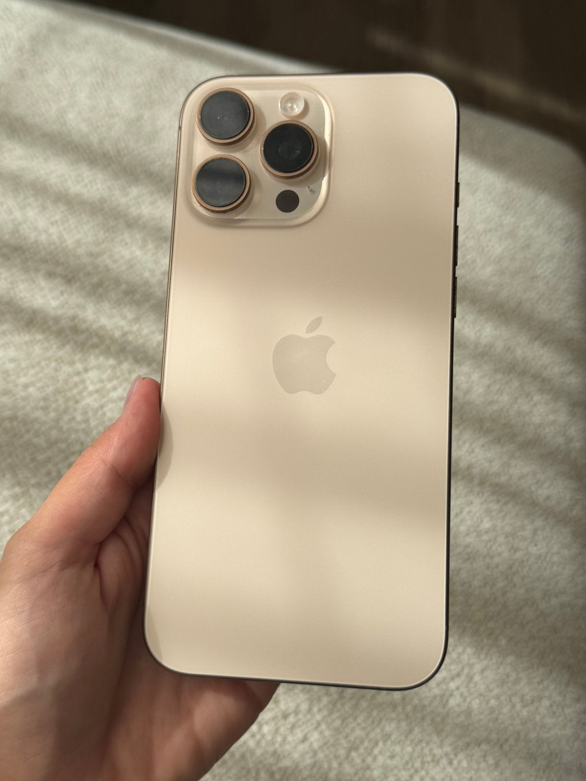 Apple iPhone 16 Pro Max 256GB – Desert Titanium, Telecommunicatie, 256 GB, 88 %, IPhone 16 Pro Max, Ophalen of Verzenden
