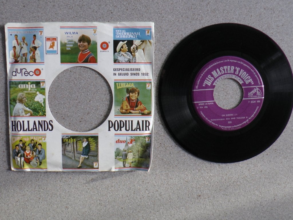 Max Tailleur - Oh Dokter VINYL SINGLE, Ophalen of Verzenden, Gebruikt, 7 inch, Humor en Cabaret