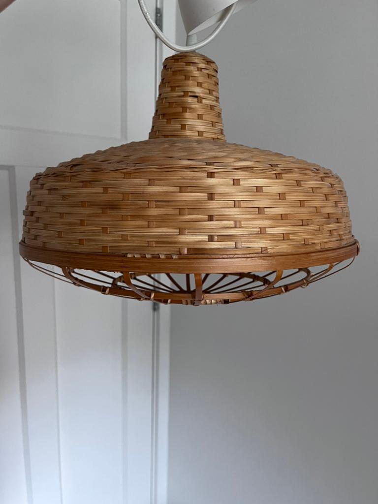 Hanglamp rotan IKEA & Piet Hein Eek, Huis en Inrichting, Ophalen, Zo goed als nieuw, Minder dan 50 cm