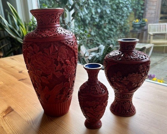 Chines Lakwerk Vazen, Ophalen of Verzenden
