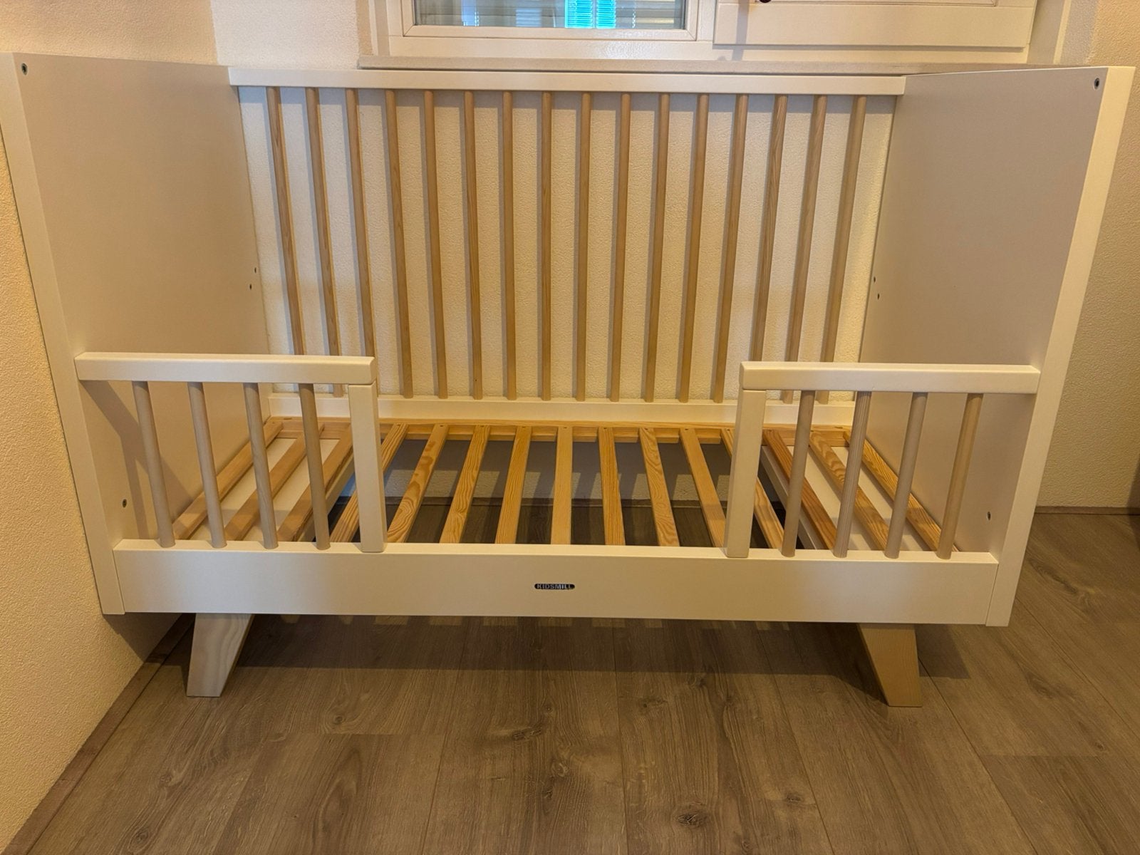 Kidsmill ledikant lars, Ophalen, Gebruikt, Lattenbodem, Minder dan 140 cm
