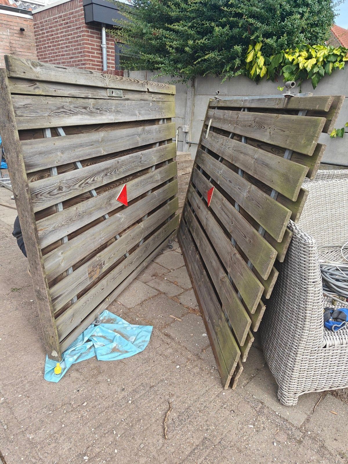 Poort, Tuin en Terras, Schuttingen, Ophalen, Hout, Minder dan 3 meter, 1 tot 2 meter