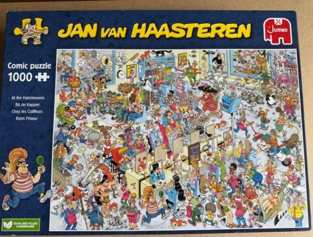 van haasteren puzzel 1000 kapper, Ophalen, 500 t/m 1500 stukjes, Legpuzzel