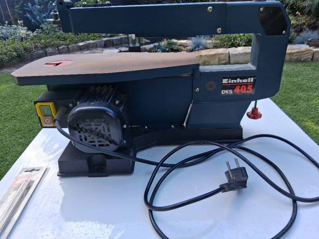 Einhell DKS 405 elektrische figuurzaag, goed werkend, Doe-het-zelf en Verbouw, Gereedschap | Zaagmachines, Gebruikt, Einhell, Ophalen of Verzenden