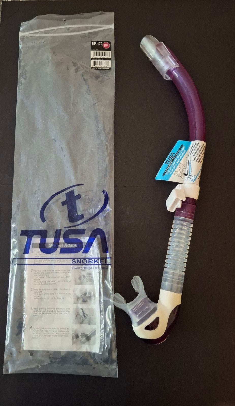 TUSA Snorkel SP-170 DP - Nieuw in verpakking, Watersport en Boten, Duiken, Ophalen of Verzenden, Nieuw, Duikbril of Snorkel
