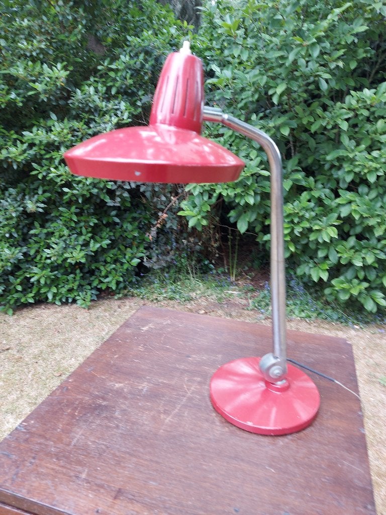 Rode Fase (Madrid) tafellamp, model Faro, 50 – 75, Bureaulamp, Gebruikt, Overige merken