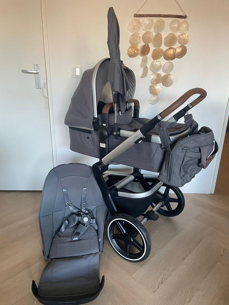 Joolz Day plus hypo grey kinderwagen met reiswieg en zitje, Overige merken, Gebruikt, Ophalen of Verzenden, Combiwagen
