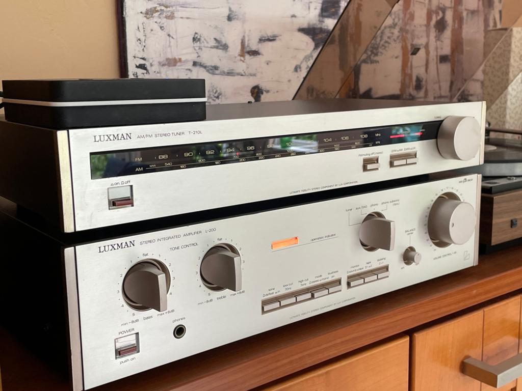 Luxman L200 + T210L stereo versterker met tuner, Ophalen of Verzenden, Gebruikt, Stereo, Overige merken