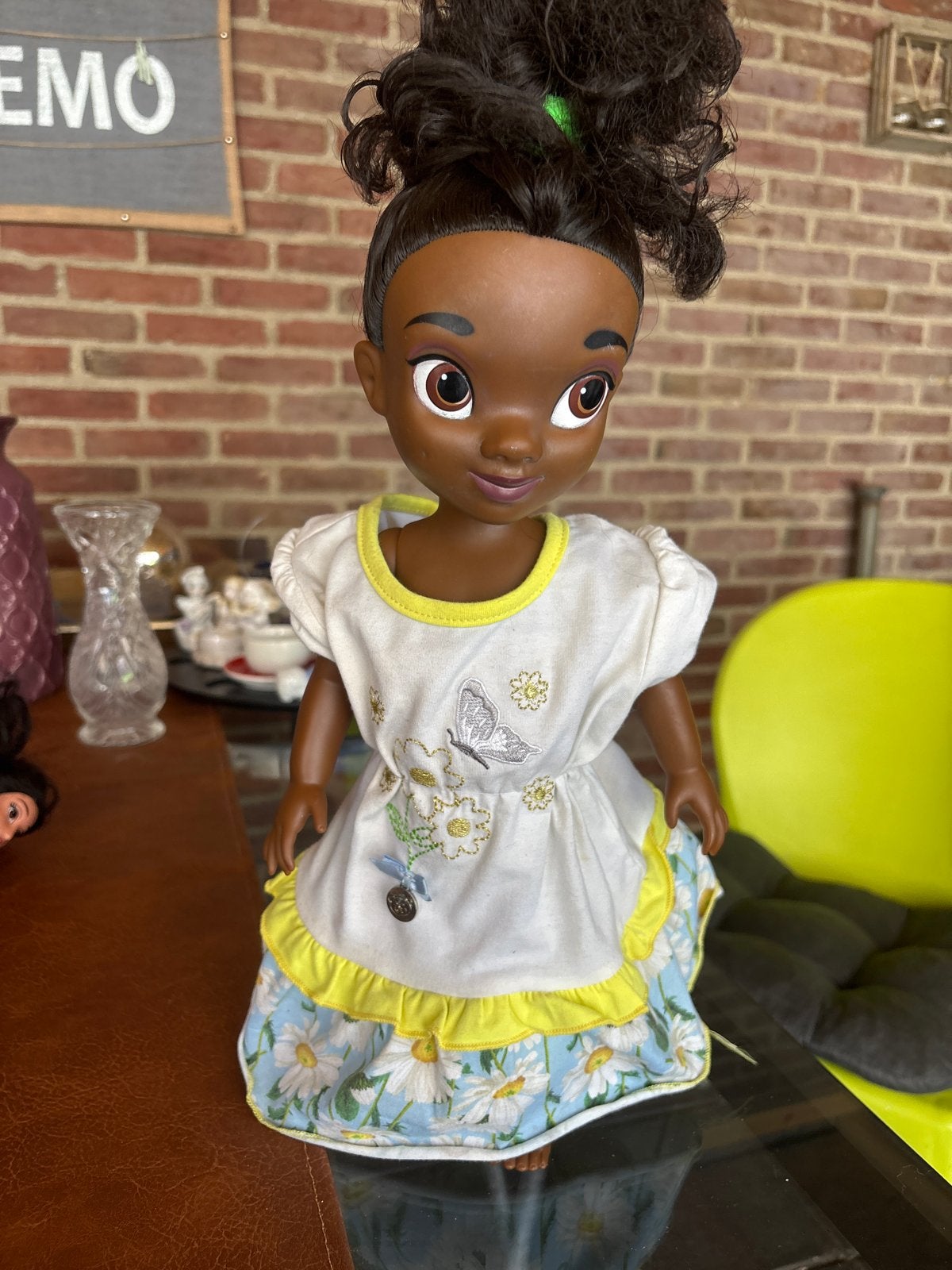 Disney Prinses Tiana Babypop - De Prinses en de Kikker, Ophalen of Verzenden, Zo goed als nieuw, Babypop