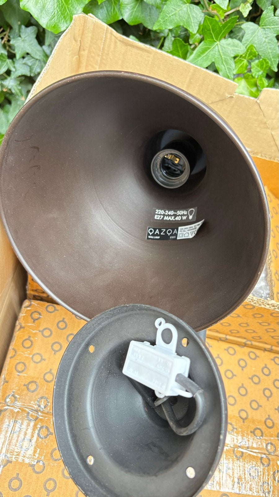 QAZOA Clyde WL Verstelbare Wandlamp Brons/ Zwart 2stuks, Ophalen, Nieuw, Metaal