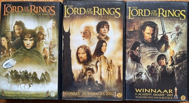 VHS Lord of the rings, Vanaf 12 jaar, Ophalen of Verzenden, Gebruikt, Science Fiction en Fantasy